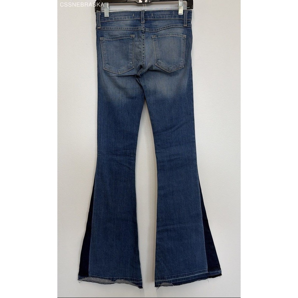 Flying Monkey Blue womens skinny bootcut wide-leg designs. - Size 25 - Picture 3 of 11